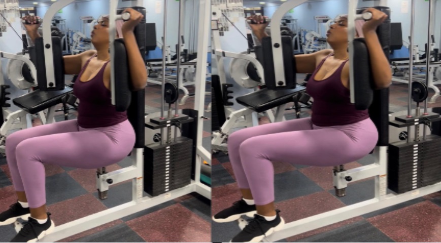 Karen Nyamu at the Gym